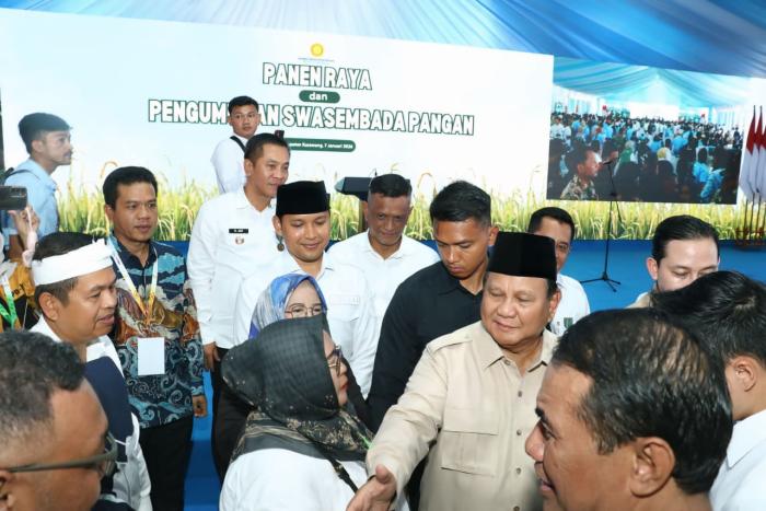 Kang DS Hadiri Panen Raya dan Pengumuman Swasembada Pangan bersama Presiden RI