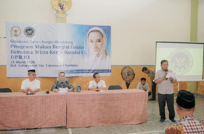 Sosialisasi Program MBG di Surabaya, Lucy: Pengawasan Masyarakat Penting untuk Konsistensi Program